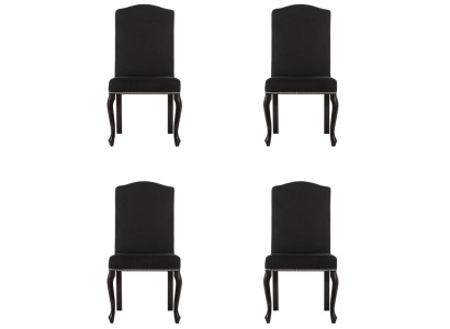 4x Design Upholstery Chair Suite Chairs Textile Seat Complete Set